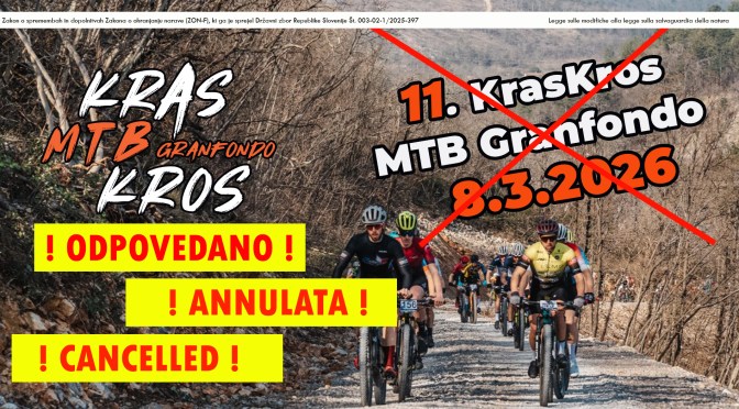 ODPOVED – ANNULATA 11. KRAS KROS MTB 2026